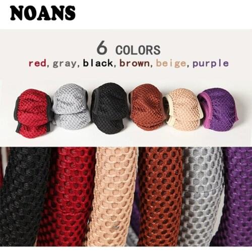 Nylon Breathability Car Steering Wheel Cover Non-slip For VW polo passat b5 b6 Mazda 3 6 cx-5 Toyota corolla Ford focus 2