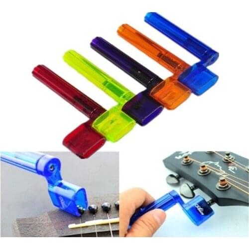 New 2015 Plastic Acoustic Electric Guitar String Winder Peg Bridge Pin Tool Multicolor