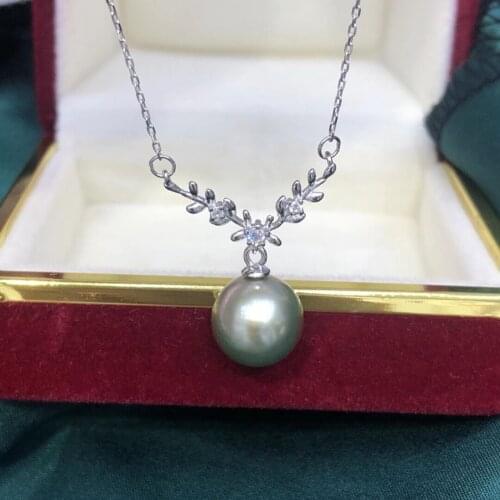 New Style 925 Sterling Silver Necklace Set Findings Jewelry Settings Mountings Parts for Akoya Edison Pearls, Coral, Jade