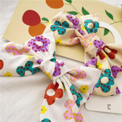New Style Dahua Fabric Bowknot Hairpin Female Charm Curling Knot Spring Collet Accessories