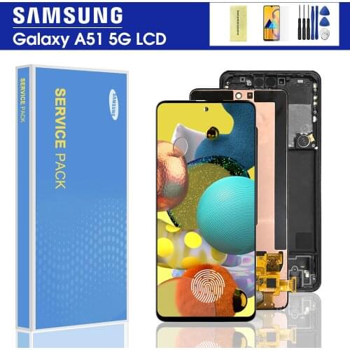 ORIGINAL 6.5'' For Samsung Galaxy A516 display LCD touch screen digitizer Assembly for Samsung A51 5G lcd With Frame Replacement