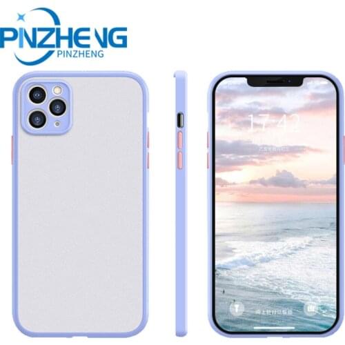 PINZHENG Original Transparent Matte Luxury Case For iPhone 11 12 Pro Max mini 7 8 6 6S Plus XR X XS MAX SE2020 Phone Case Cover