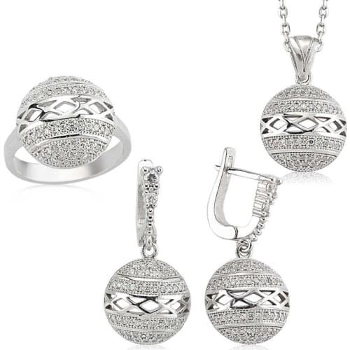 Original silver , Round Set ,Most Special Jewelry Sets Suitable and Quality Products Types