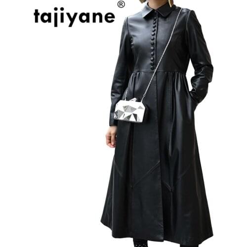 Autumn Jacket Winter Women Clothes 2021 Genuine Leather Jacket Women Trench Coat Korean Elegant Slim Fit Sheepskin Coat ZT541