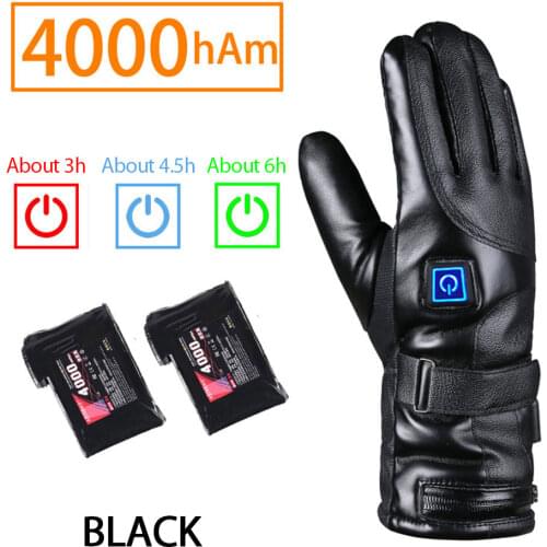 Rechargeable Electric Warm Heated Gloves Battery Powered Heat Gloves Winter Sport Heated Gloves For Climbing Men Women