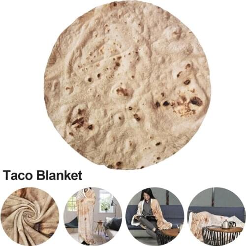 Burritos Throw Blankets Soft Warm Flannel Tortilla Throw Blanket For Bed Fleece Sofa Plaid Plush Bedspreads Manta Burrito Koce
