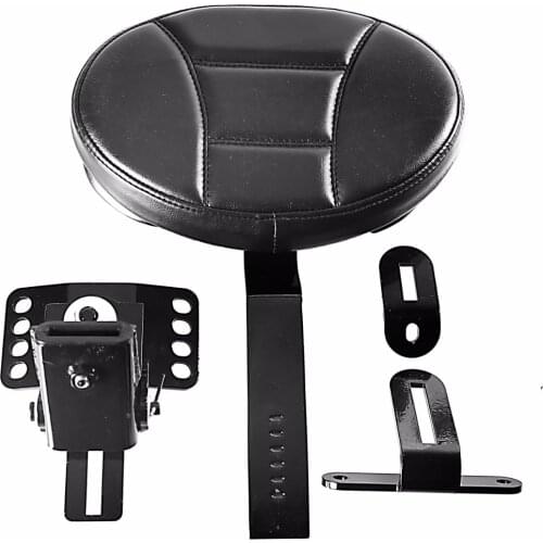 All Black Plug-In Driver Grid Backrest&Back Pocket For Harley Electra Road Street Glide Road King 97-18