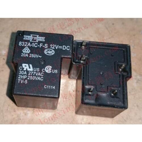 Relay 832 A-1C-F-S 12V DC T90-1C-12V-5P-30A