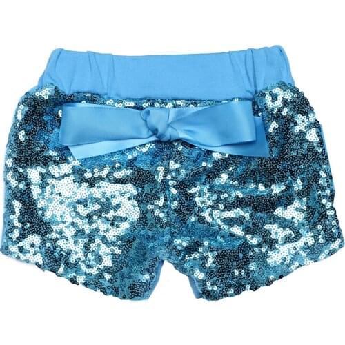 Sequin Shorts Birthday Outfit Girls Blue Sequin Shorts Toddler Sequin shorts turquoise Girls shorts Birthday Outfit Photo Shoot