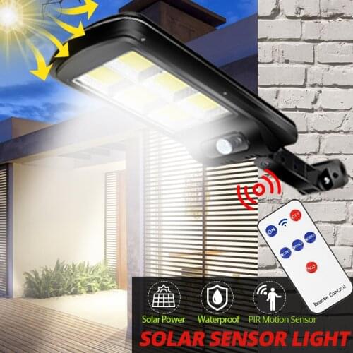 LED Solar Light Outdoor Upgraded Induction PIR Motion Street Lamp 8/6/4COB Waterproof Wall Light Lantern for Garden Yard