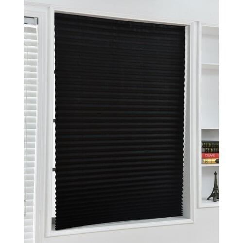 Thermal Insulating Curtains Cordless Blackout Curtains Pleated Window Shades Blind For Bedroom Living Room Window 2019 New