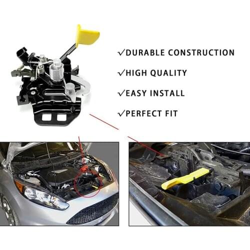 Car Engine Hood Lock Latch Catch Block Ajar Switch for Ford Mustang 2015-2017 for Ford Mustang Shelby only 2018-2019 accessories