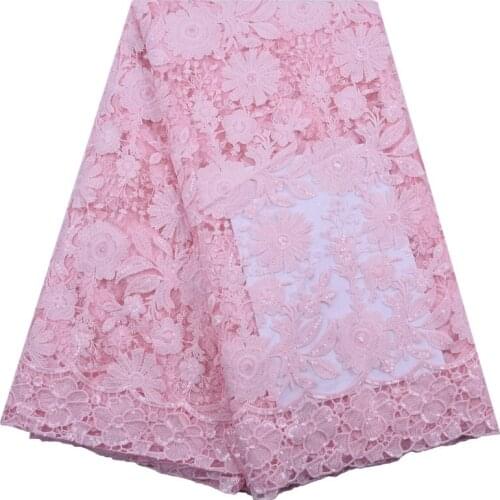 Zhenguiru High Quality Tulle French Lace Fabric Milk Silk African Lace Fabric New Nigerian Fabric For Women Wedding Party A2153