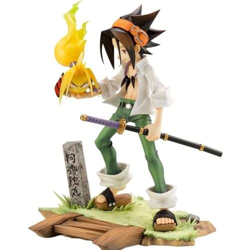 Japan Anime Figures Artfx J Shaman King Yoh Asakura Haou Asakura PVC Action Figure toy 18cm Adult Collection Model Toys Doll