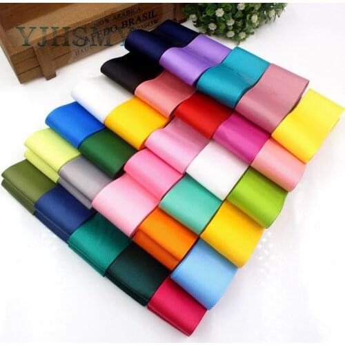YJHSMY 181207-2,10 style mix 38mm 10yards,Solid color grosgrain ribbon,wedding party cake decoration,DIY handmade materials