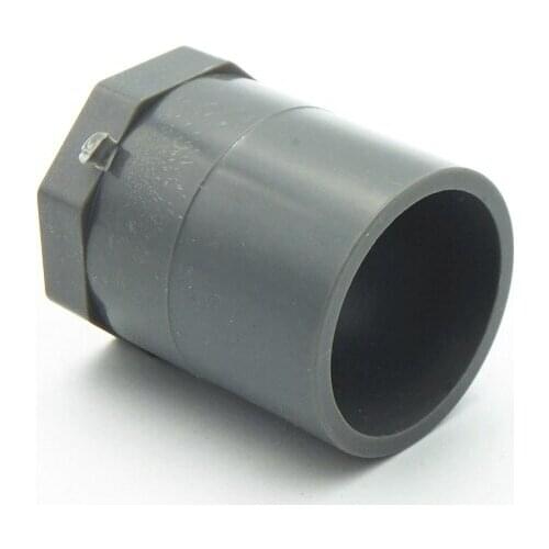 1-1/4" BSP Female Thread x 40mm ID Socket Straight PVC Pipe Fitting Water Connector For Garden Irrigation System