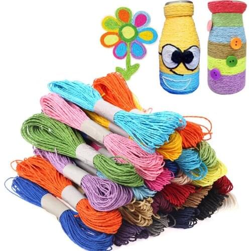 2Rolls 25M Color Paper Ropes Children DIY Artesanato Materials Wedding Party Decor Cords Florists Crafts Gift Packing String