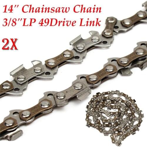 2Pcs/Set 14 Inch Chainsaw Saw Chain Blade 46cm Replament For Wen/Wagner 6014 6016 Lumberjack 050 Gauge 49DL Drive Link Tools