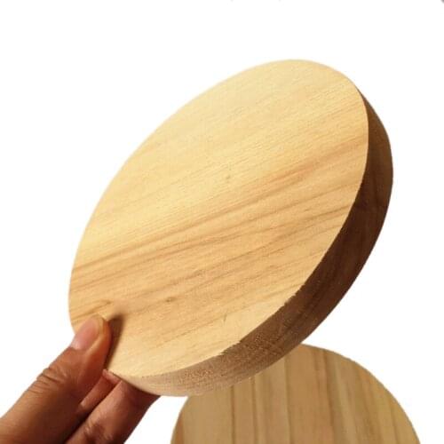 5pcs Diamete100mm Thickness :15mm Solid Wood Round Chip Circular Wood Board Model Wood Diy Profiled