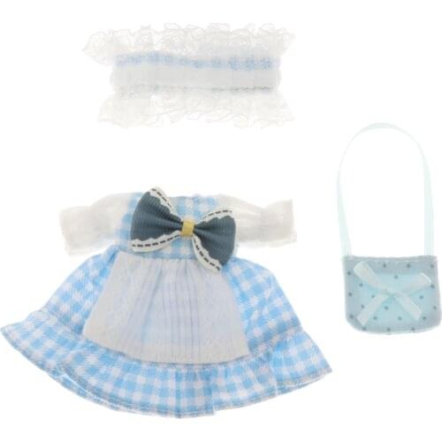 5pcs Fashion 16cm Doll Party Dress Outfits Costumes & Shoes Accs Xmas Gift