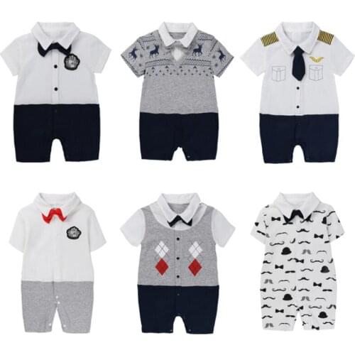 Baby Cute Spring Summer Baby romper newborn baby clothes Kids Short sleeve Underwear Cotton Boys Clothes Baby Girls Romper