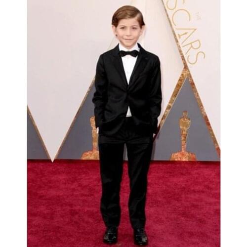 Formal Jacket and Pants 2Pcs Boys Suit for Wedding Prom Party Celebration Suit for Boy Children Kids Black Formal Tuxedo Blazer