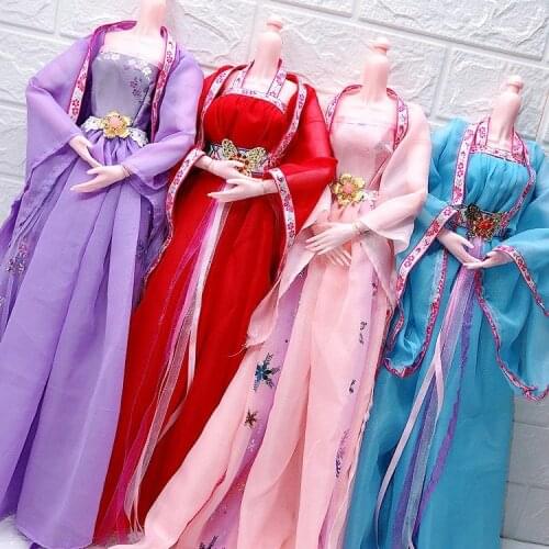 Ancient princess toy clothes 60 cm antique princess tuxedo dress to change into doll clothes set