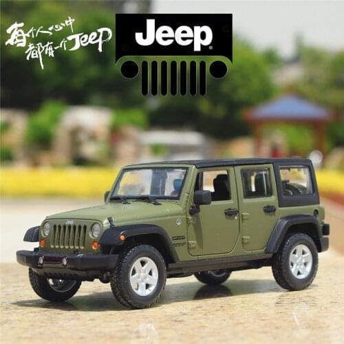 Maisto 1:24 2015 Jeep Wrangler Unlimited Edition Off-road Vehicle Simulation Alloy Car Model collection gift toy