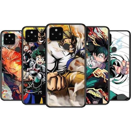 My Hero Boku No Hero Academia Soft TPU Silicone Black Cover For Google Pixel 5 4A 5G 4 XL Phone Case