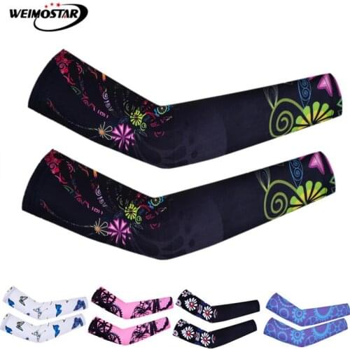 Summer SUN Protection Arm Warmers Cycling Anti-slip Arm Sleeve Breathable Riding Bicycle Arm Cover Basketball Fitness Oversleeve