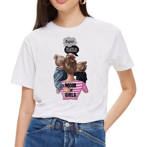New Collection Woman T-Shirt Short Sleeve Spanish Woman Summer Tee Kawaii Mothers Day 90s Harajuku Super Mom Leisure Vogue