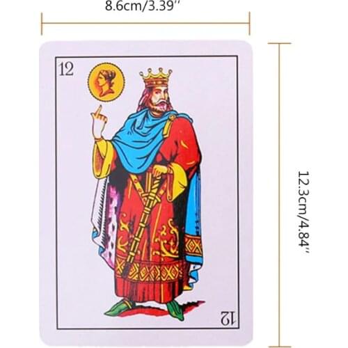 2021 New 50pcs/set Spanish Playing Cards Magic Props Family Party Board Games Poker Card