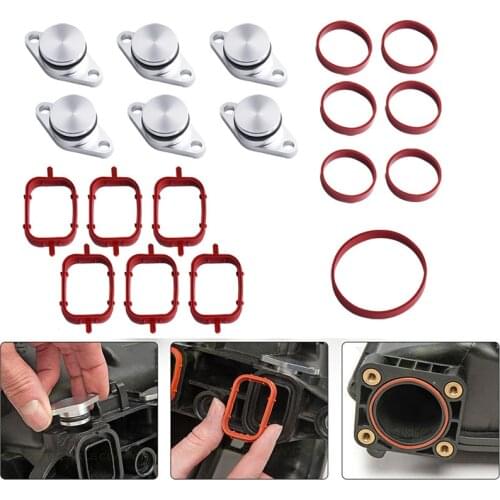NS Modify 22mm 32mm For BMW M57 Swirl Blanks Flaps Repair Delete Kit With Intake Gaskets Key Blanks Car Replacement Parts