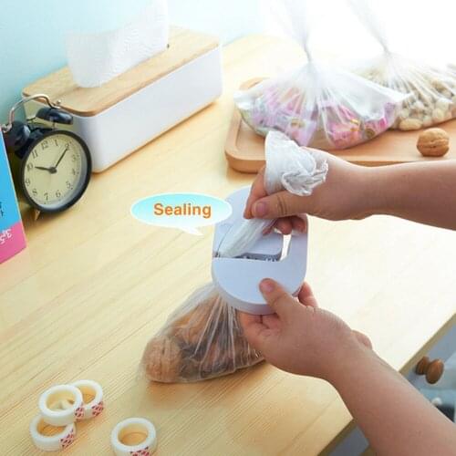 Portable Bag Sealer With Tape Mini Food Bag Sealer Food Pacakge Sealing Tools Sealabag Kitchen Gadgets and Tools With Tape
