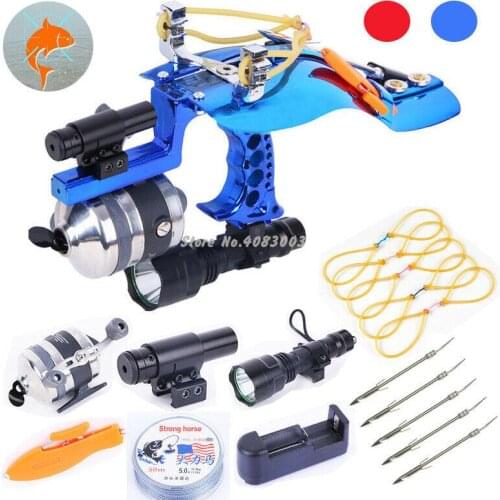 Hunting fishing slingshot rifle crossbow for shooting hunting fishing compound bow and arrow hunting shooting accessories tools