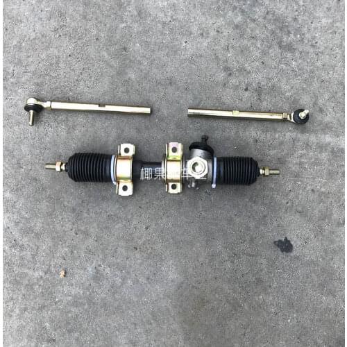 Steering Wheel Set for 110cc Go Kart Karting Tie Rod Rack Adjustable Shaft Steering Knuckle Refires Accessories @20
