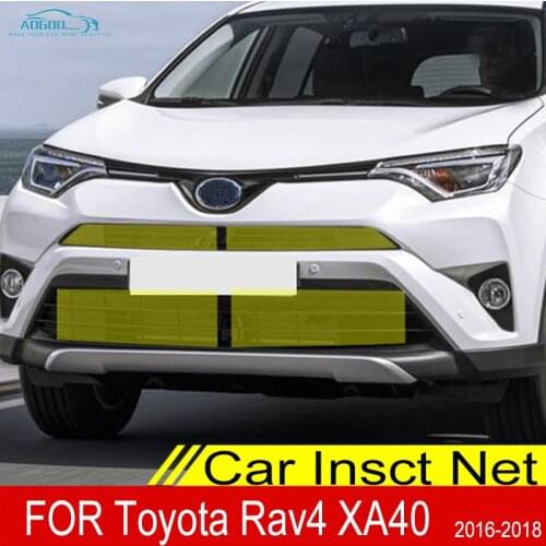 For Toyota RAV4 XA40 2016 Stainless Steel Car Front Grille Insert Net Screening Mesh Water Tank Engine Protection Accessories