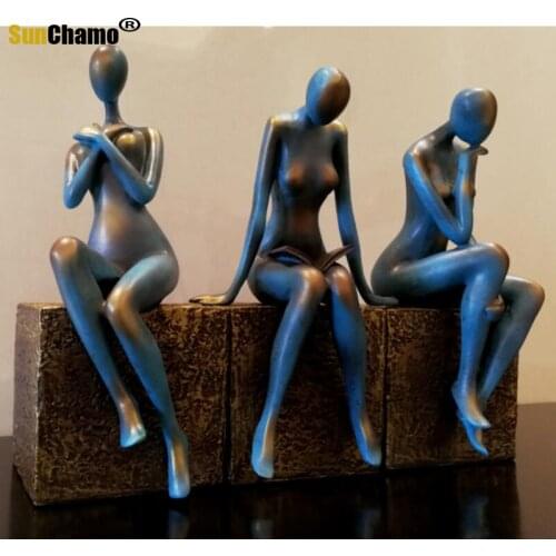 Nordic Modern Abstract Figure Beauty Statue, Resin Sculpture, Creative Decoration, Home Decoration Accessories, Handicrafts Gift