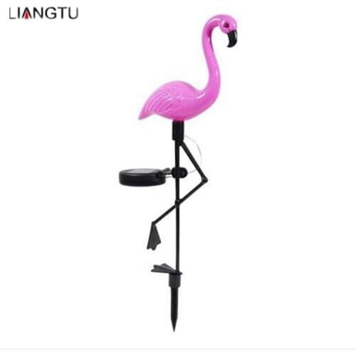 LED Solar Lawn Light Durable Outdoor Flamingo shape Creative Lamp Light for Garden Lighting
