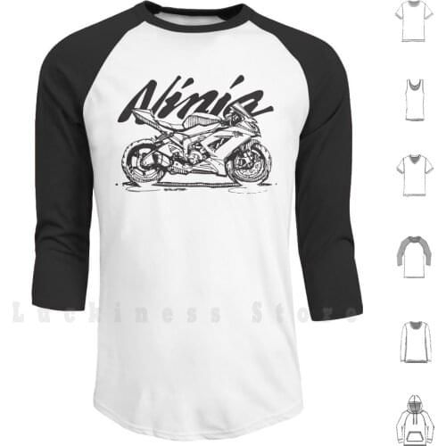 636-Tee Hoodie Long Sleeve 636 600 Sportbike Crotch Rocket 600cc Motorcycle Sketch Line Art Moto Street Bike Kawi