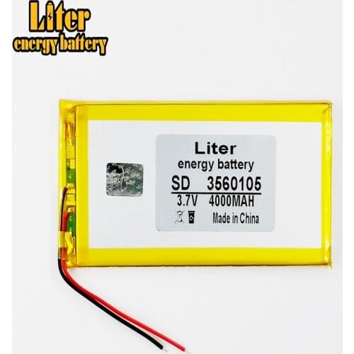 Ultra thin 3.7V 4000mah li polymer battery for laptop 3560105 in stock