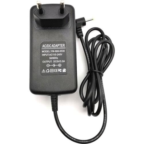 10pcs EU US Plug Wall Home Charger 5V 3A Jack 2.5mm / 2.5x0.7mm for Tablet PC Power Adapter Supply with 90 Degree Angle Real 3A