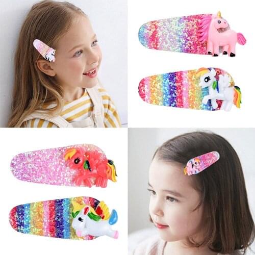2pcs Handmade Mini Sequins Girls Hair Bows Clips Shiny Glitter Cute Hairpins Daily School Barrettes Headwear Accessoires 935