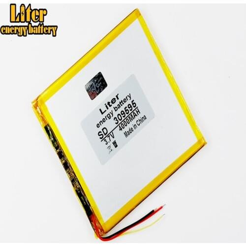 3 line 309595 4000MAH 3.7V Li-ion battery for tablet pc 7 inch 8 inch 9inch Tablet Battery inner
