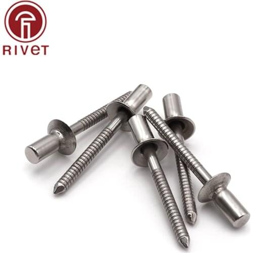 304 Stainless Steel Rivets M6.4*10/12/13/15/16/18/20/25/30/35mm Countersunk Watertight Rivet Fasteners For Machinery Electric