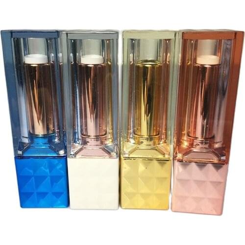 40pcs/lot Top Quality Lipstick Tube, Empty Lip Rouge Packaging Container, DIY Lip Makeup Tool, 12.1mm Square Lip Balm Tube