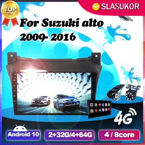 For Suzuki alto 2009 2010 2011 2012 2013 2014 - 2016 Android 10 Multimedia Video Car Radio Navigation Player GPS No 2din 2 din