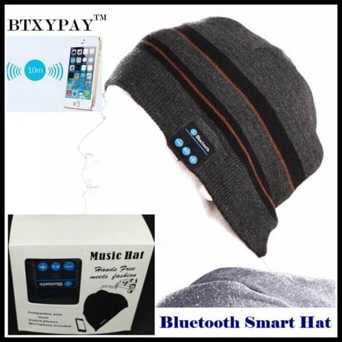 Boy&Girl&Man&Women Wireless Bluetooth V4.2 Beanie Knitted Winter Hat Headset Hand-free Mp3 Mic Magic Music Smart Cap+Gift Box