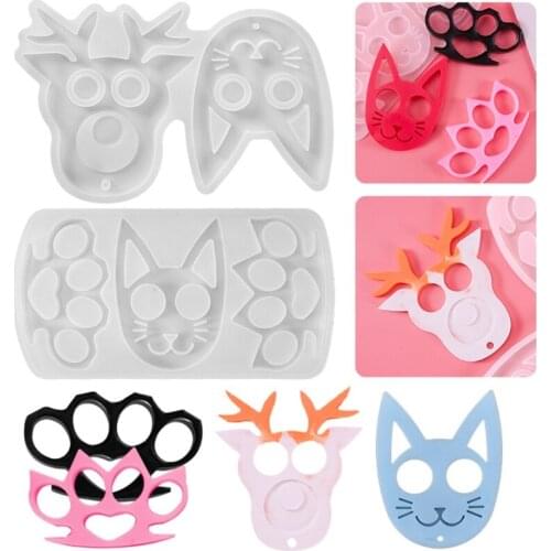 DIY Keychain Pendant Silicone Mould Crafts Jewelry Decorations Making Tool Crystal Epoxy Resin Mold