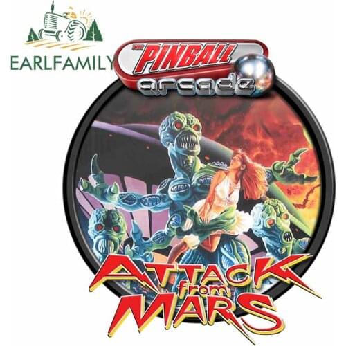 EARLFAMILY 13cm x 11.7cm for Attack From Mars Arcade Waterproof Scratch-proof Car Decal Car Styling Graffiti Sticker